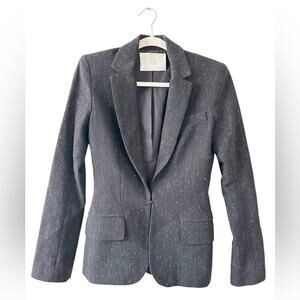 A.L.C. Grey Black Bouclé Blazer Tailored Size 2